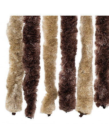 Zanzariera Beige e Marrone Chiaro 120x220 cm Ciniglia