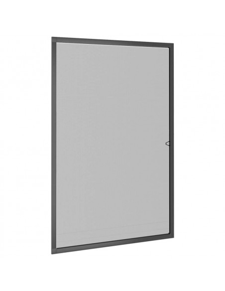 Zanzariera per Finestre Antracite 90x120 cm