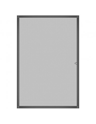 Zanzariera per Finestre Antracite 90x120 cm