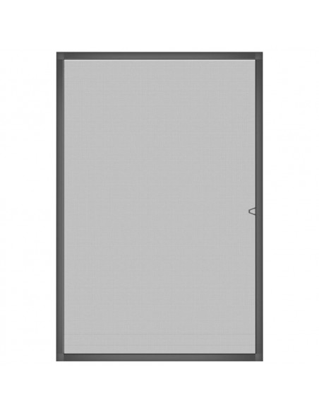 Zanzariera per Finestre Antracite 90x120 cm