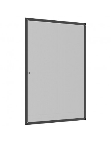 Zanzariera per Finestre Antracite 90x120 cm