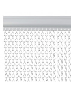 Zanzariera da Porta a Catena 80x221 cm in Alluminio 2