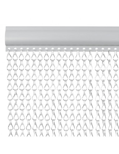 Zanzariera da Porta a Catena 90x200 cm in Alluminio