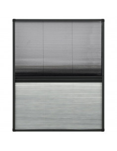 Zanzariera Plissettata in Alluminio 60x80 cm con Tendina 2