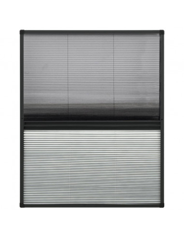 Zanzariera Plissettata in Alluminio 60x80 cm con Tendina