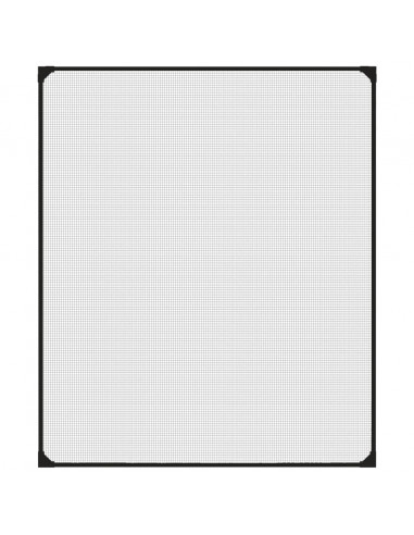 Zanzariera Magnetica per Finestre Antracite 100x120 cm