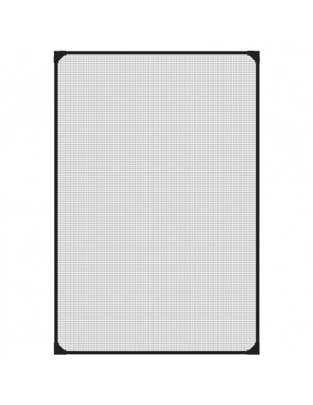 Zanzariera Magnetica per Finestre Antracite 80x120 cm