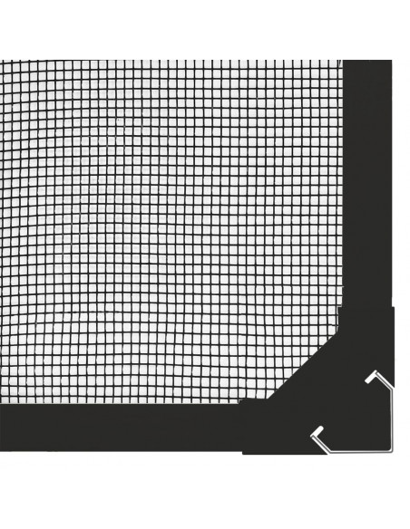 Zanzariera Magnetica per Finestre Antracite 80x120 cm