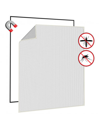 Zanzariera Magnetica per Finestre Bianca 130x150 cm