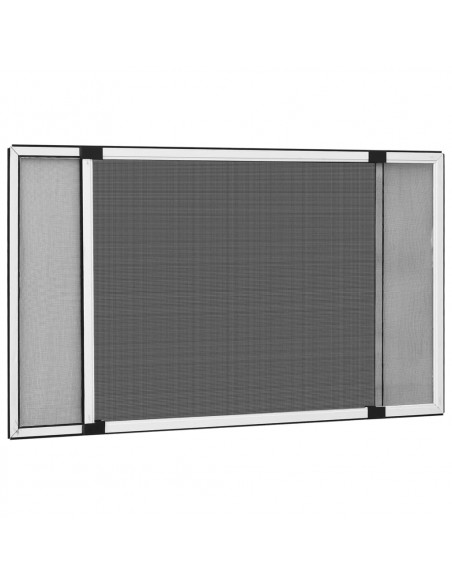 Zanzariera Allungabile per Finestre Bianca (75-143)x50 cm