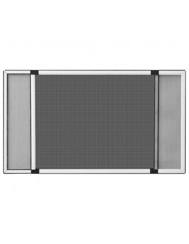 Zanzariera Allungabile per Finestre Bianca (75-143)x50 cm