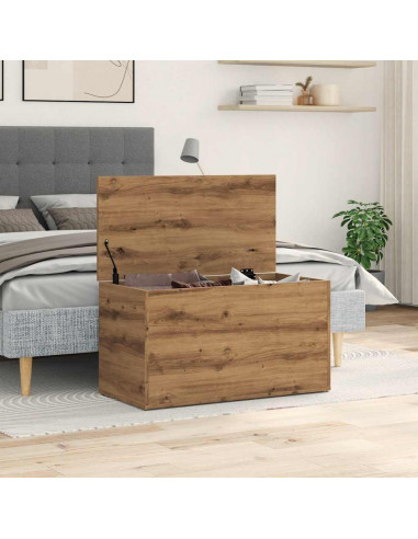 Cassapanca Rovere Artigianale 84x42x46 cm Legno Ingegnerizzato