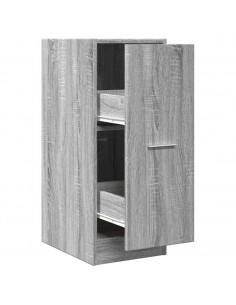 Armadietto da Farmacia Grigio Sonoma 30x41x77,5cm in Truciolato 2