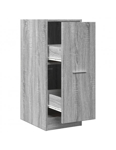 Armadietto da Farmacia Grigio Sonoma 30x41x77,5cm in Truciolato