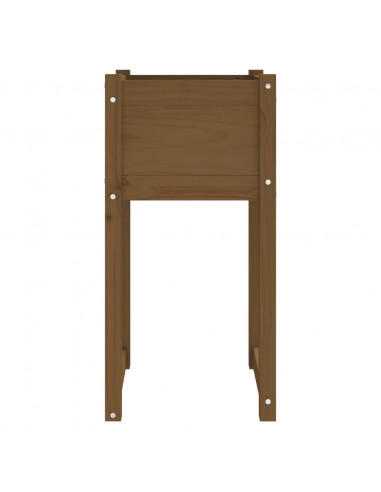 Fioriere 2 pz Miele 40x40x81 cm in Legno Massello di Pino