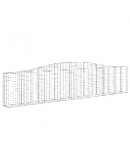 Cesti Gabbioni ad Arco 7 pz 400x30x80/100 cm Ferro Zincato