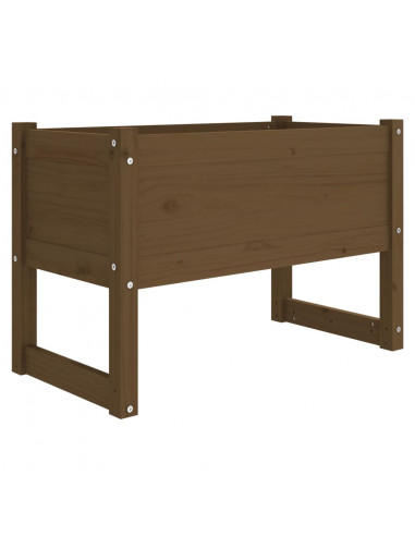 Fioriera Miele 78x40x52 cm in Legno Massello di Pino