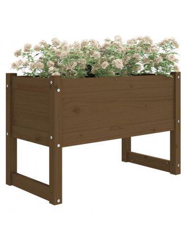 Fioriera Miele 78x40x52 cm in Legno Massello di Pino