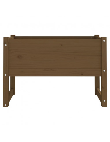 Fioriera Miele 78x40x52 cm in Legno Massello di Pino