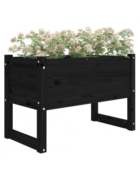Fioriera Bianca 78x40x52 cm in Legno Massello di Pino
