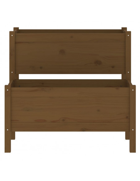 Fioriera Miele 84,5x84x75 cm in Legno Massello di Pino