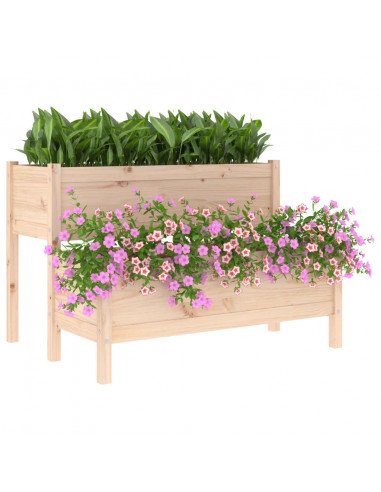 Fioriera 110x84x75 cm in Legno Massello di Pino