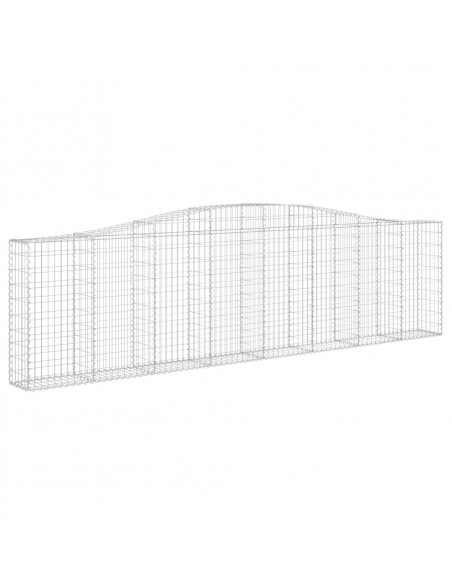 Cesti Gabbioni ad Arco 3 pz 400x30x100/120 cm Ferro Zincato
