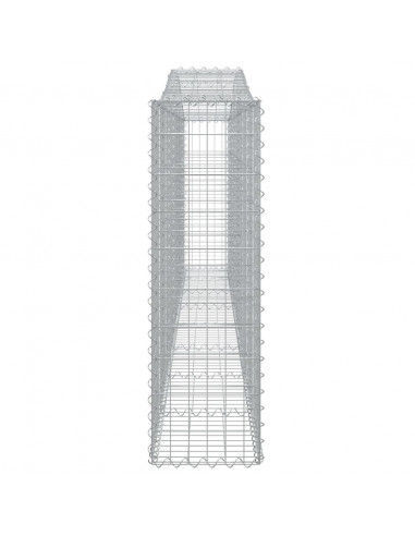 Cesti Gabbioni ad Arco 3 pz 400x30x100/120 cm Ferro Zincato