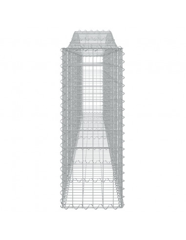 Cesti Gabbioni ad Arco 25 pz 400x30x80/100 cm Ferro Zincato
