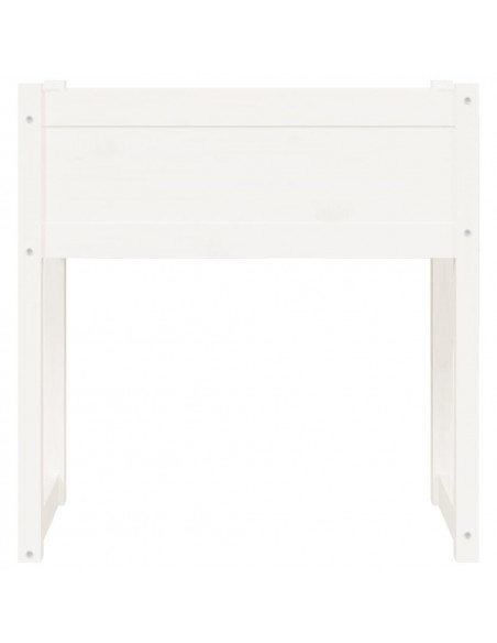 Fioriera Bianca 78x40x81 cm in Legno Massello di Pino