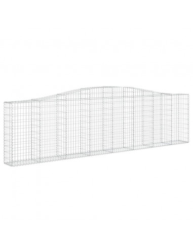 Cesti Gabbioni ad Arco 20 pz 400x30x100/120 cm Ferro Zincato
