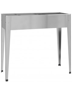 Fioriera da Giardino 100,5x40,5x90 cm Acciaio Zincato 2