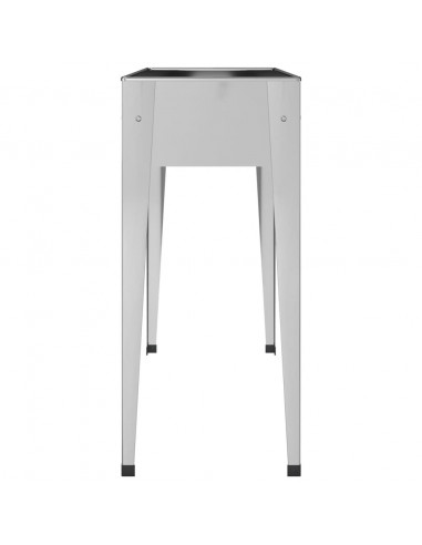 Fioriera da Giardino 100,5x40,5x90 cm Acciaio Zincato