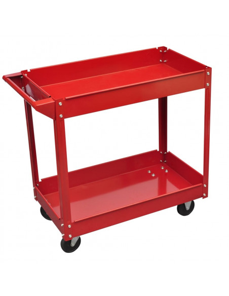 Carrello Portautensili da Officina 100 Kg Rosso