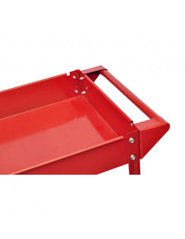 Carrelli Portautensili da Officina 2 pz 100 Kg 2 Ripiani