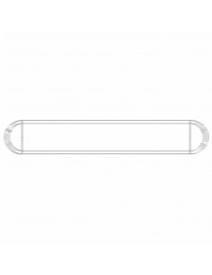 Gabbione con Letto Rialzato in Ferro Zincato 600x100x50 cm