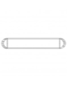 Gabbione con Letto Rialzato in Ferro Zincato 600x100x100 cm