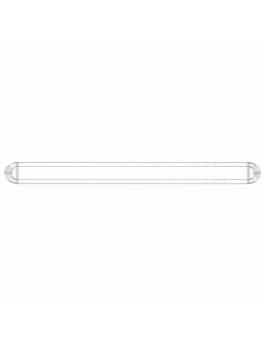 Gabbione con Letto Rialzato in Acciaio Zincato 610x50x50 cm