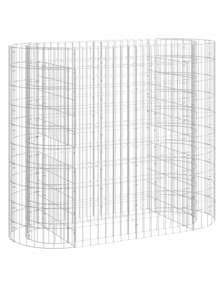 Gabbione con Letto Rialzato in Acciaio Zincato 120x50x100 cm