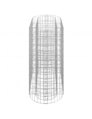 Gabbione con Letto Rialzato in Acciaio Zincato 120x50x100 cm