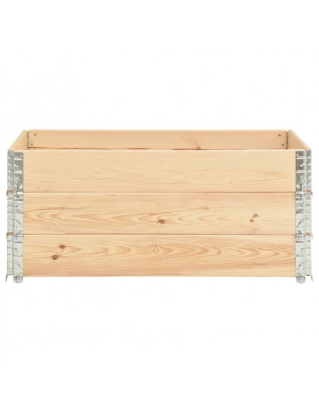 Collari per Pallet 3 pz 100x150 cm in Legno Massello di Pino