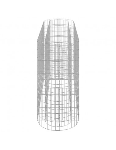 Gabbione con Letto Rialzato in Acciaio Zincato 190x50x100 cm