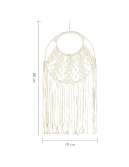 Decorazione da Parete in Macramè 40x80 cm Cotone