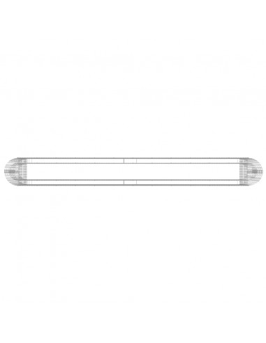 Gabbione con Letto Rialzato in Acciaio Zincato 470x50x100 cm