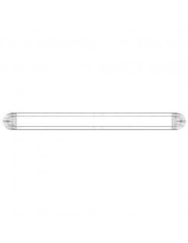 Gabbione con Letto Rialzato in Acciaio Zincato 540x50x100 cm