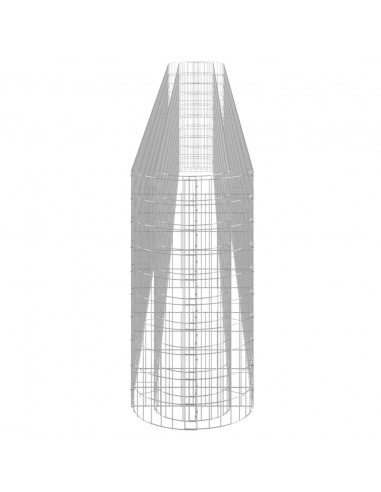 Gabbione con Letto Rialzato in Acciaio Zincato 610x50x100 cm