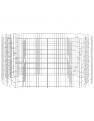 Gabbione con Letto Rialzato in Ferro Zincato 200x100x100 cm