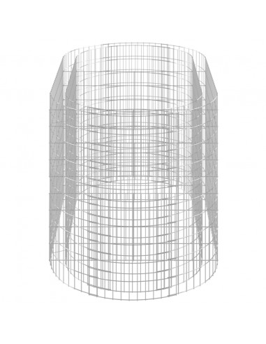 Gabbione con Letto Rialzato in Ferro Zincato 200x100x100 cm
