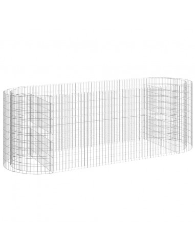 Gabbione con Letto Rialzato in Ferro Zincato 300x100x100 cm