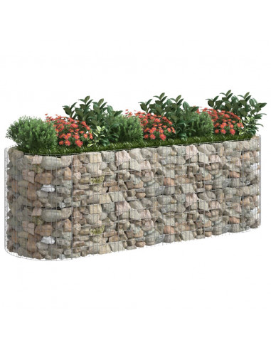 Gabbione con Letto Rialzato in Ferro Zincato 300x100x100 cm